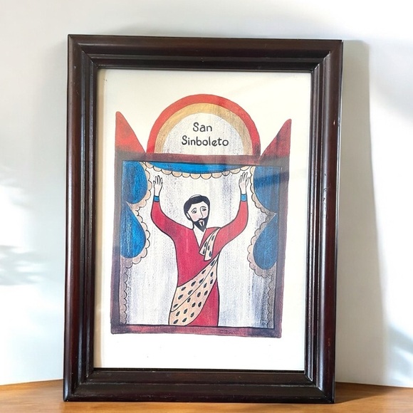 Other - Folk Art, San Sinboleto, Protector of Travel & Ticket Agents, by Carrie Arnold
